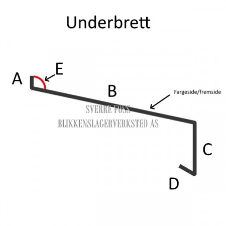 Vindusbeslag, under, kappmål 126-138mm