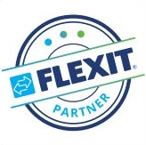 Flexit logo med ulik bakgrunn_1